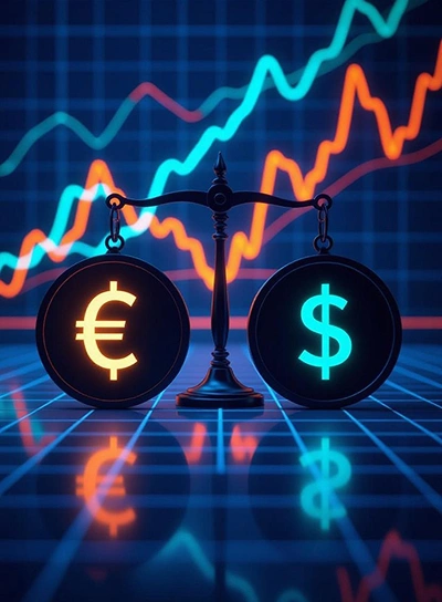 Kurz eura a dolára v roku 2025